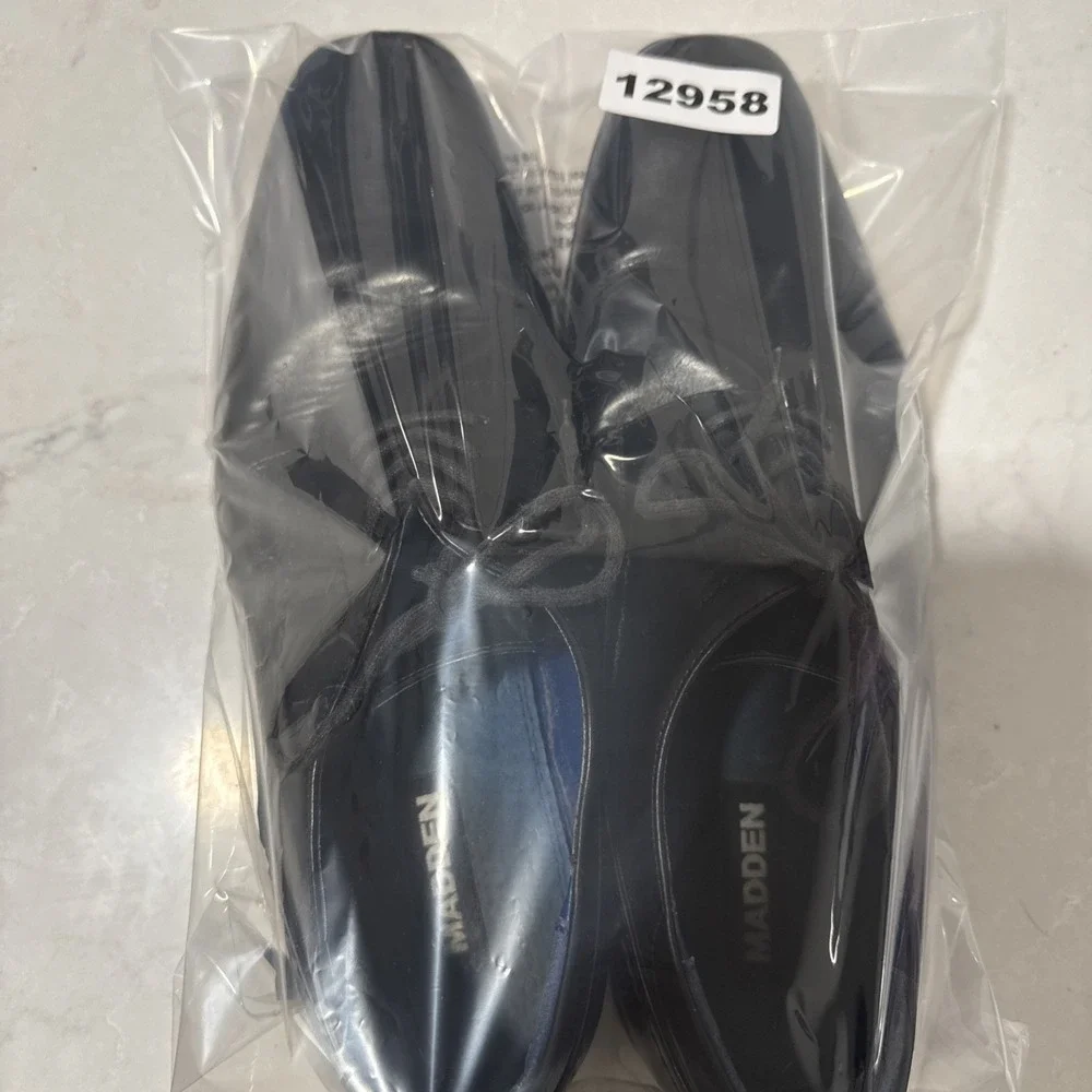 Steve Madden Men Dress Shoe Black Leather SZ 11